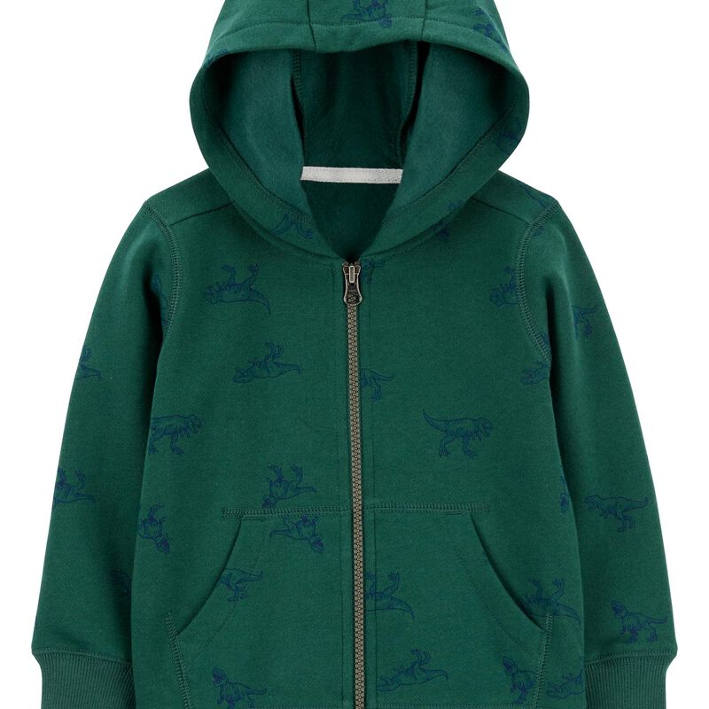 Green Baby Zip-Up Fleece Hoodie | oshkosh.com