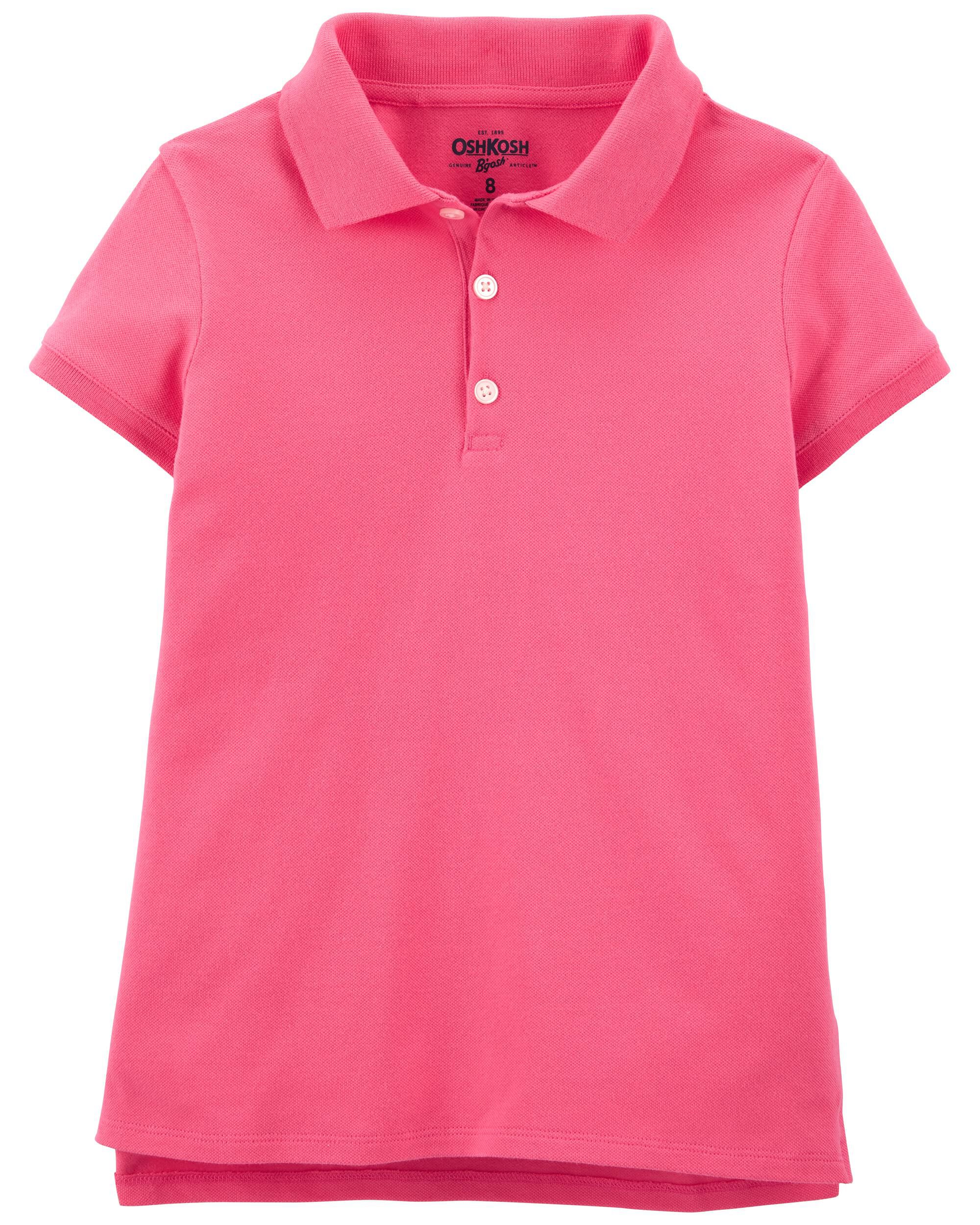 OshKosh BGosh Girls Long-Sleeve Uniform Polo Shirt