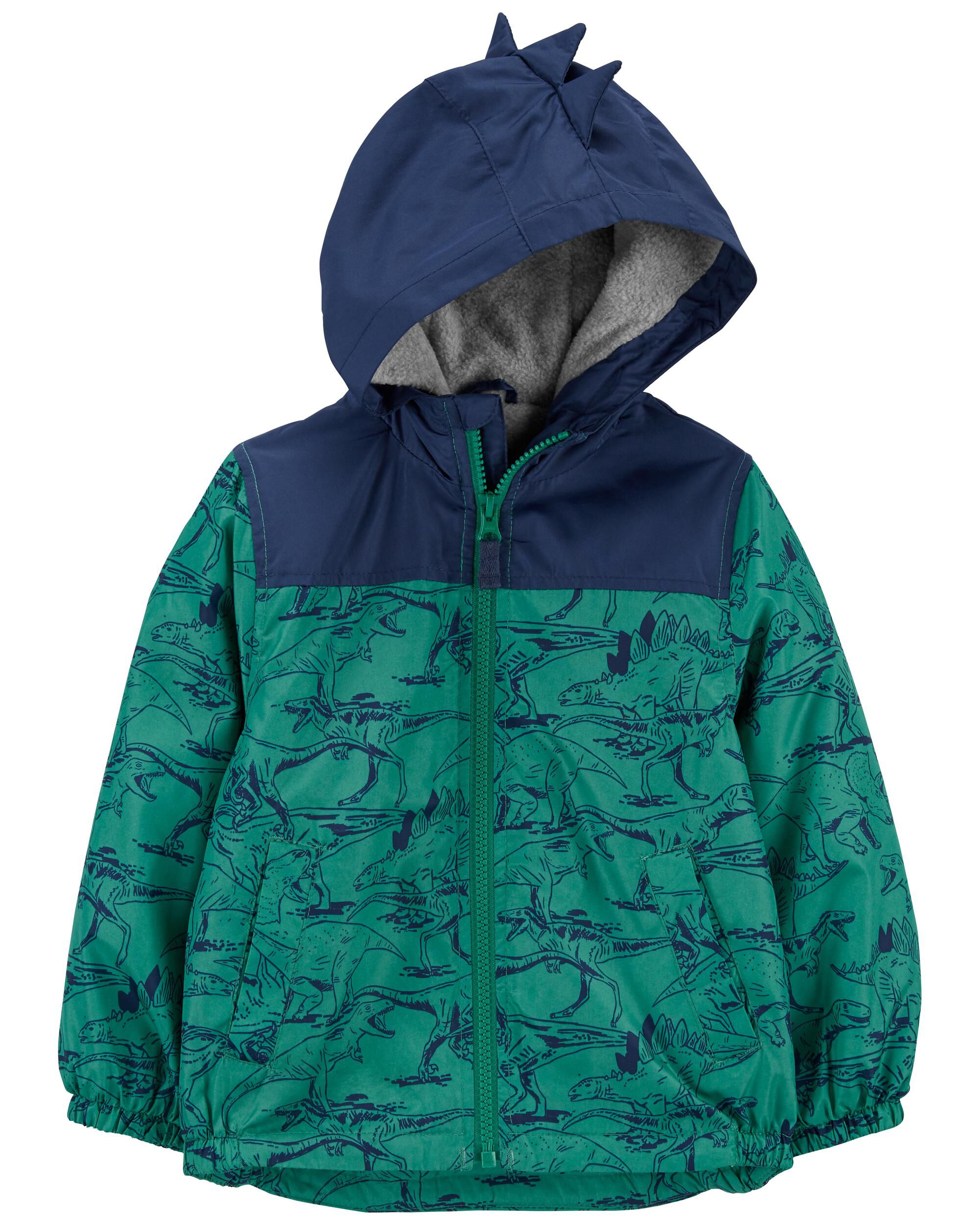 Details about   New Oshkosh Fleece Lined Puffer Jacket with Hat  Boy Toddler 3T 