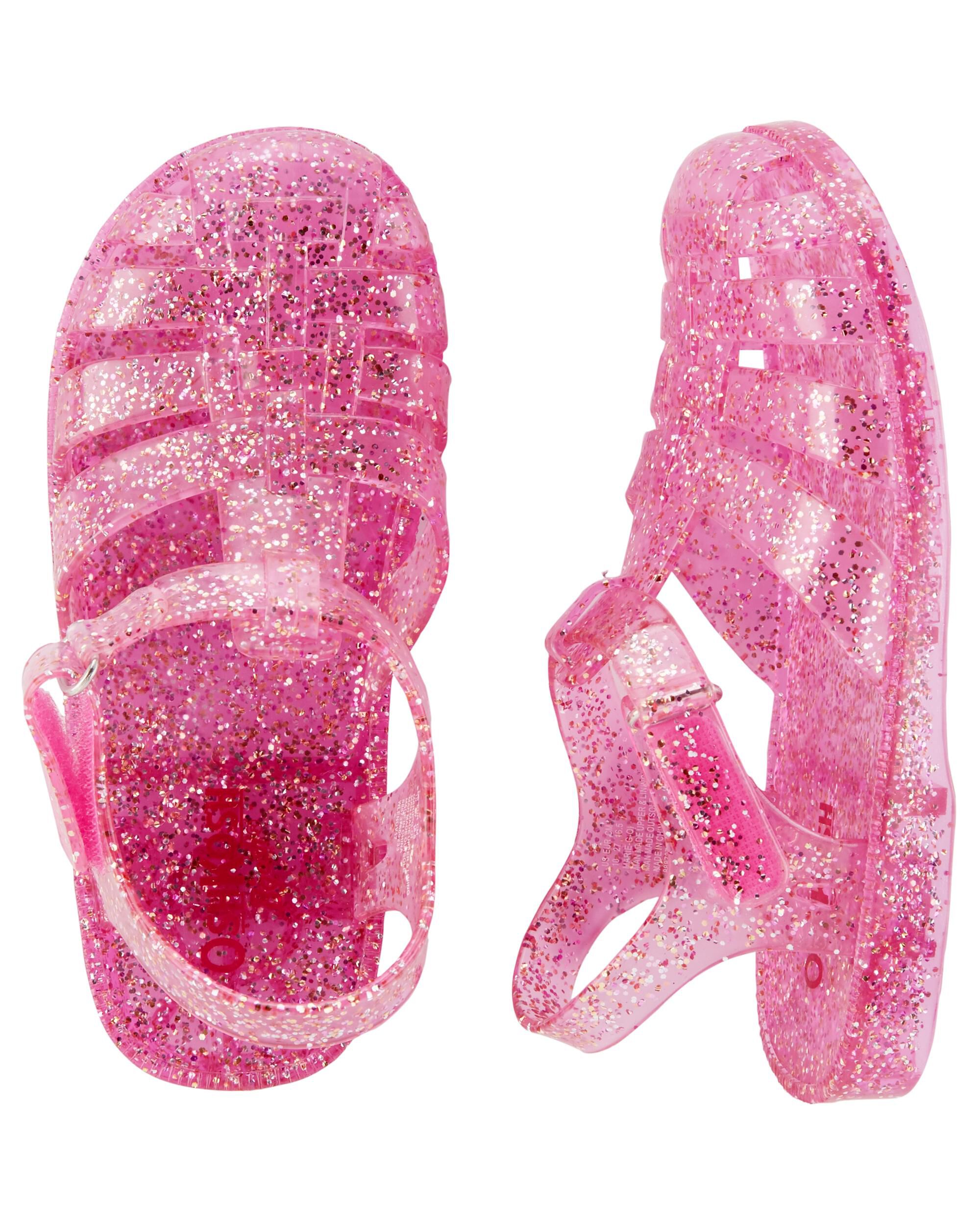 Next Pink glitter jelly shoes - Vinted