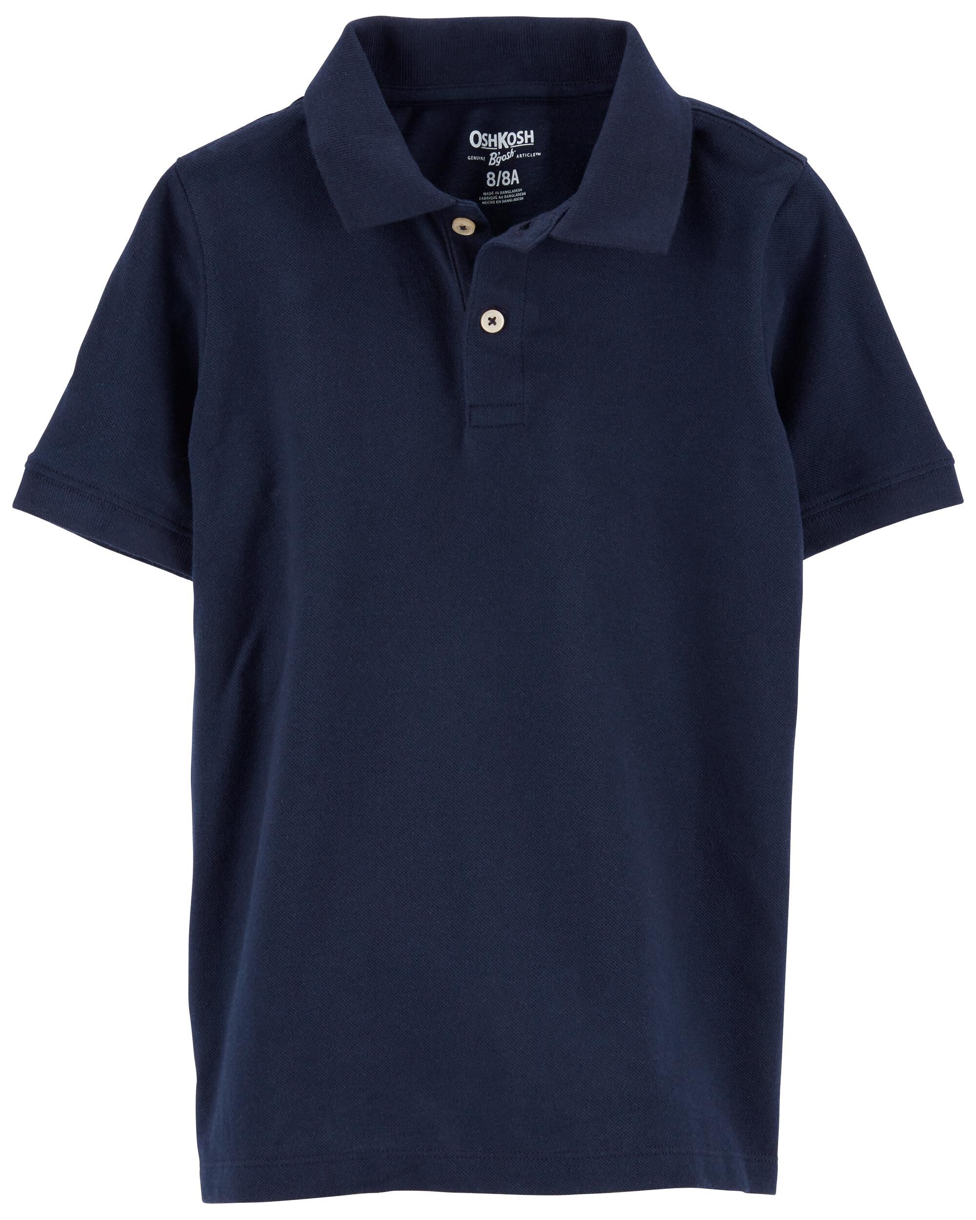 NEW OshKosh Kids Boys Short Sleeve Blue Stripes Shirt Top 9m.12m.18m.24m.36m 