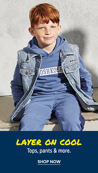 OshKosh Boys Button-Front Oxford L/S Shirt Blue 14 